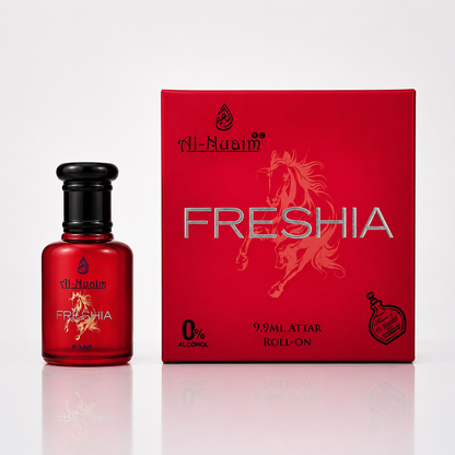 Al-Nuaim Freshia perfume bottle and packaging on a white background